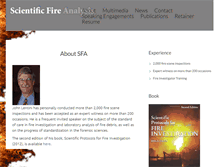 Tablet Screenshot of firescientist.com